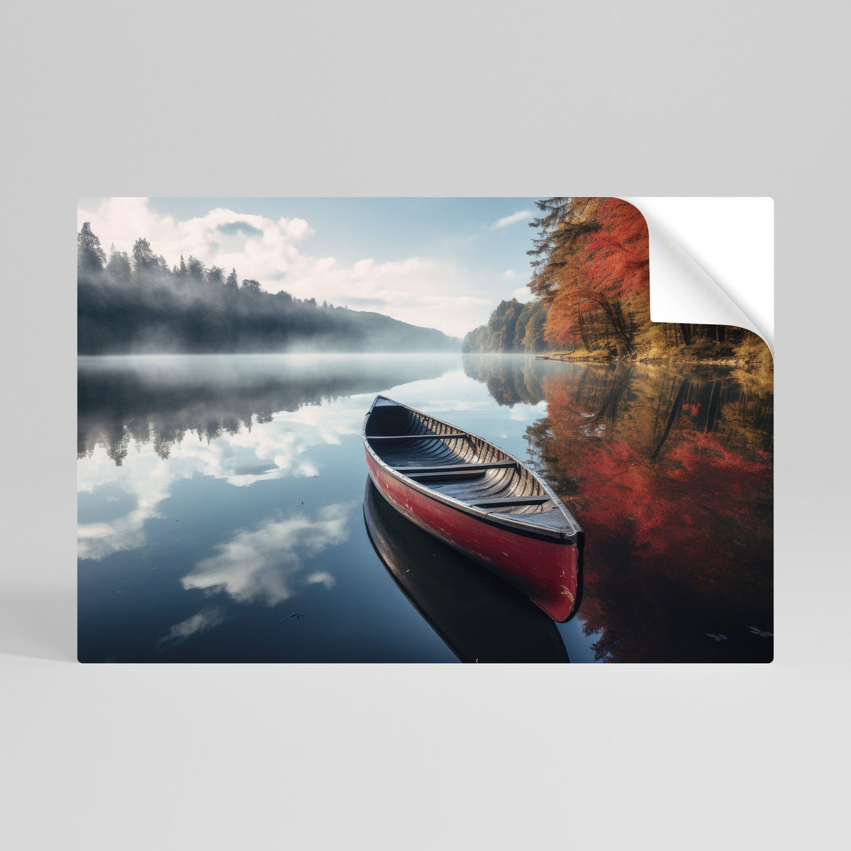 BOAT OF TRANQUILITY Peel and Stick Horizontal Poster