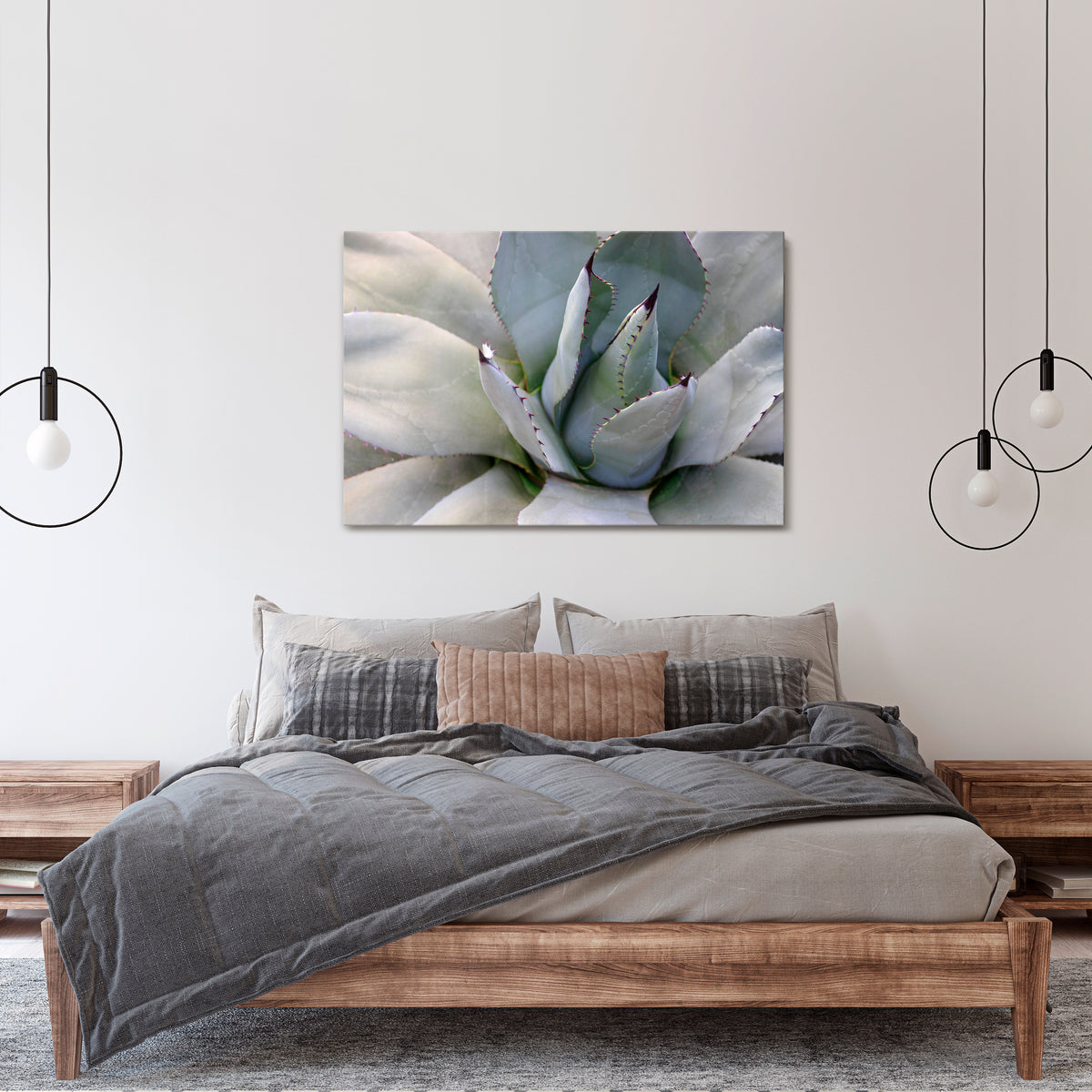 AGAVE ELEGANCE Cuadro en lienzo horizontal