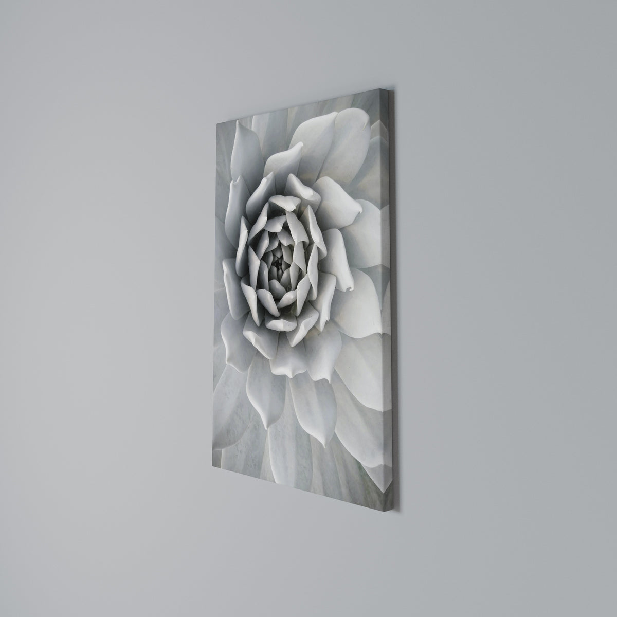 ELEGANT PETAL SWIRL Cuadro en lienzo vertical