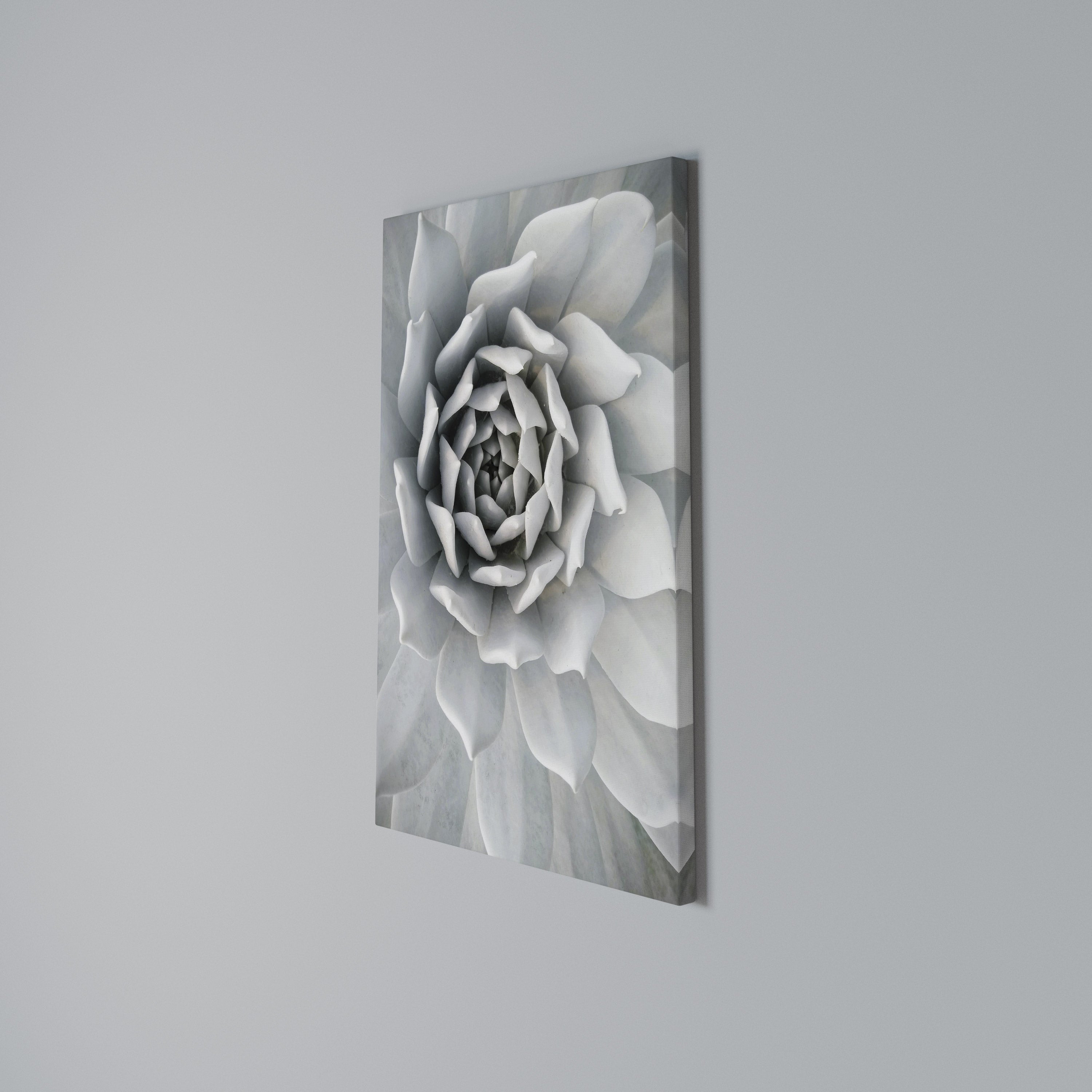 ELEGANT PETAL SWIRL Vertical Canvas Print