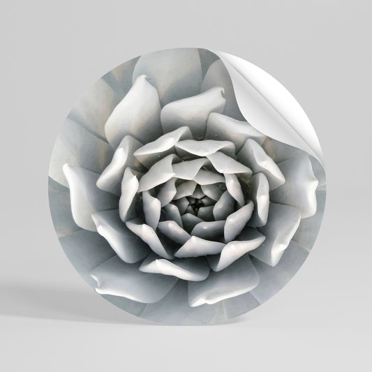 ELEGANT PETAL SWIRL Vinilo adhesivo redondo