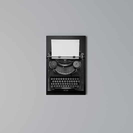 TYPEWRITER SYMPHONY Cuadro en lienzo vertical