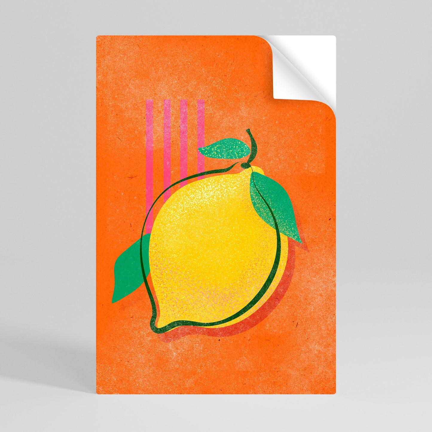 LUSCIOUS LEMON Póster adhesivo vertical