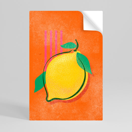 LUSCIOUS LEMON Póster adhesivo vertical