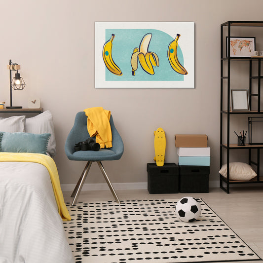 BOLD BANANA BOUQUET Cuadro en lienzo horizontal