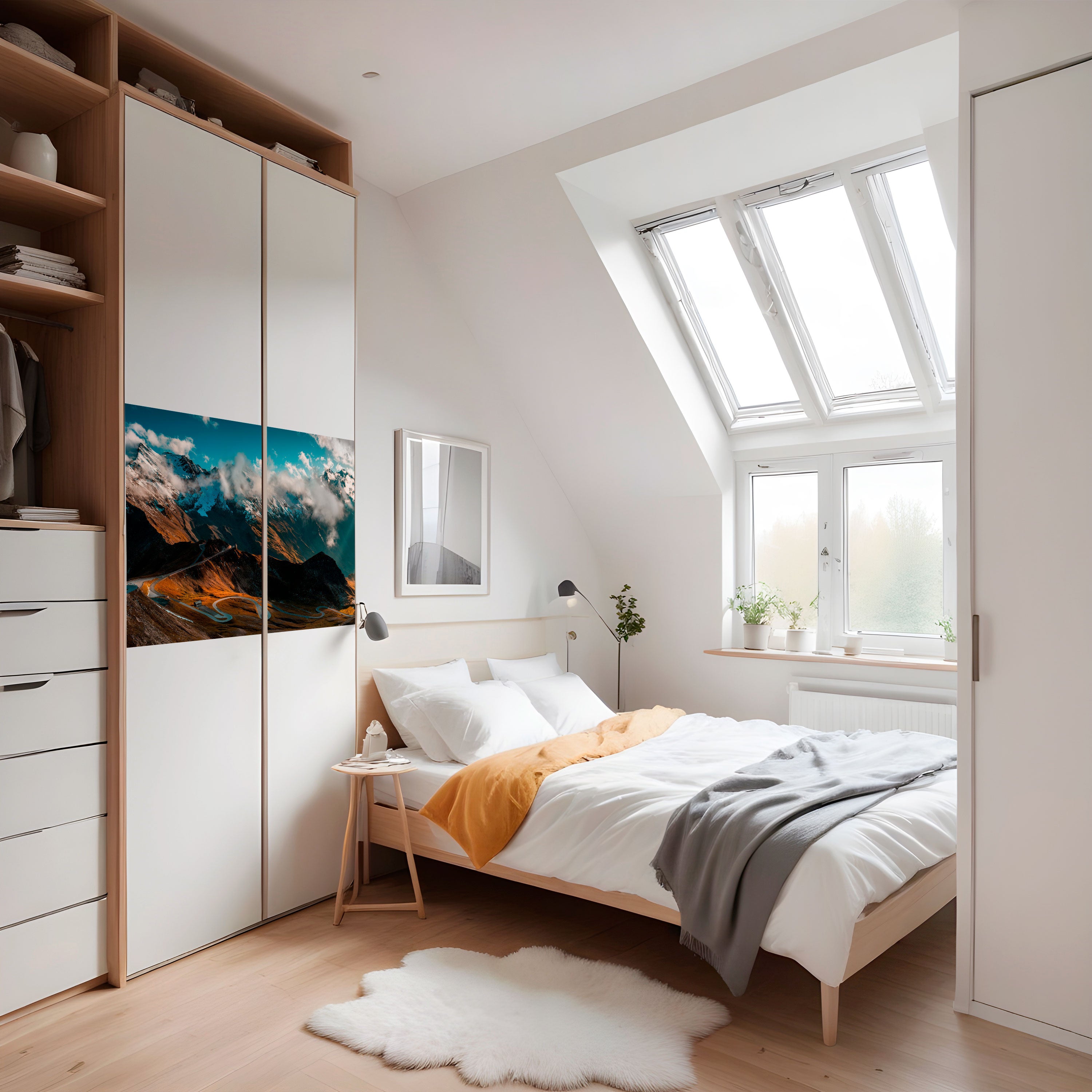 SERPENTINA DE MONTAÑA Póster horizontal autoadhesivo