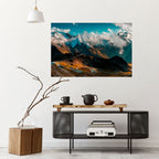 MOUNTAIN SERPENTINE Póster Horizontal Adhesivo