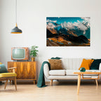 MOUNTAIN SERPENTINE Póster Horizontal Adhesivo