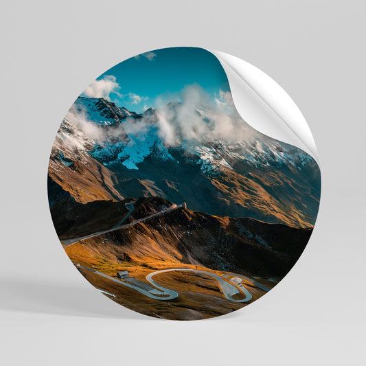 MOUNTAIN SERPENTINE Vinilo adhesivo redondo