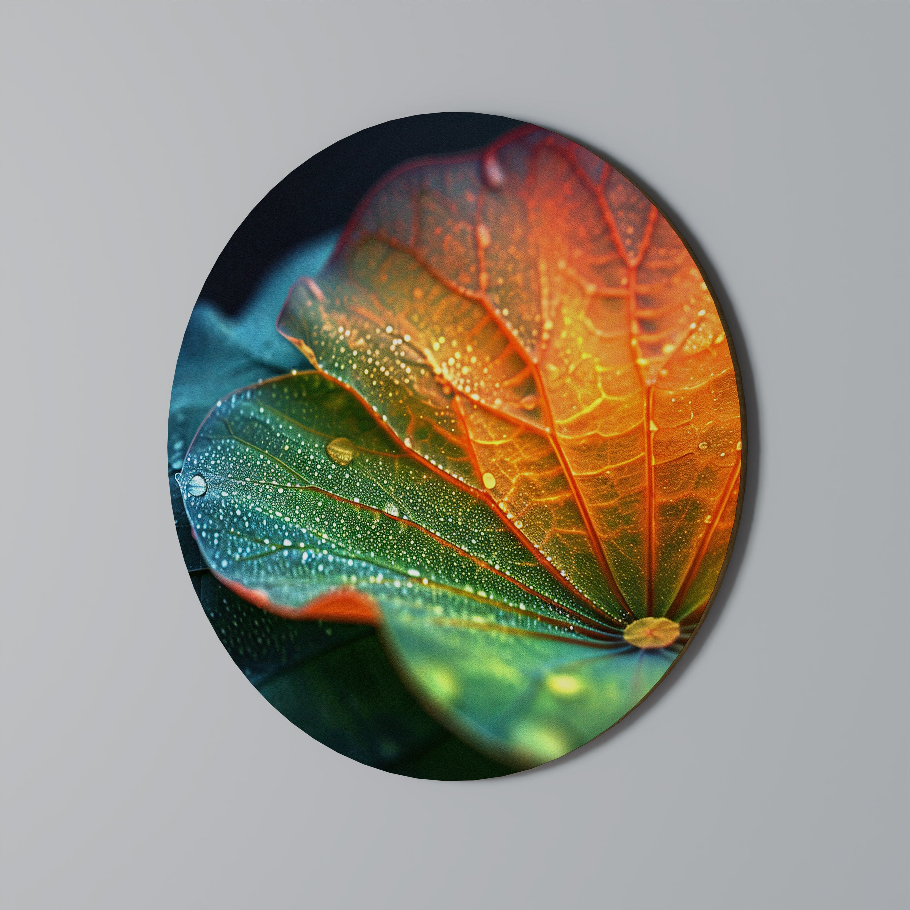 ECHOES OF RAIN Round Wall Art