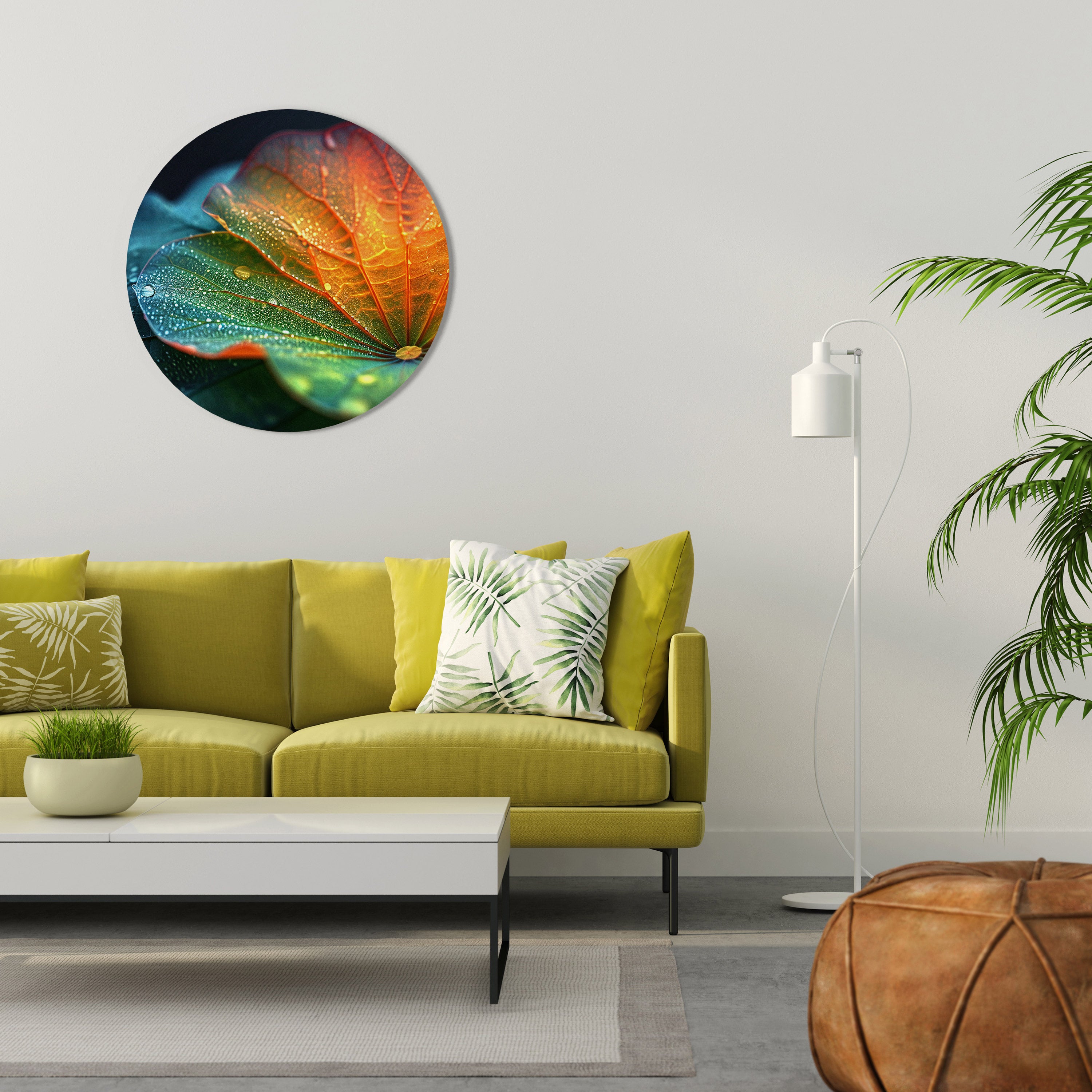 ECHOES OF RAIN Round Wall Art