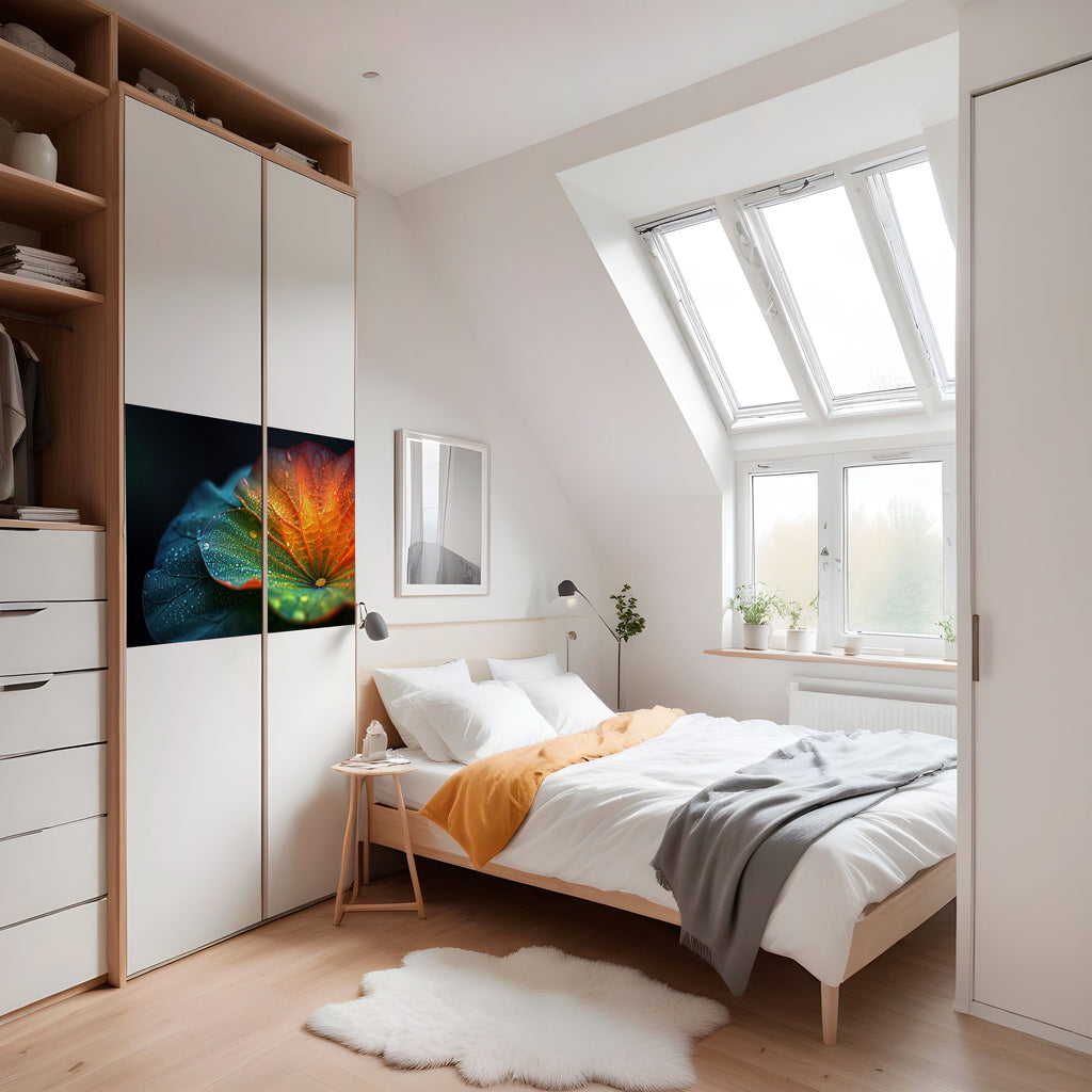 ECOS DE LLUVIA Póster horizontal autoadhesivo