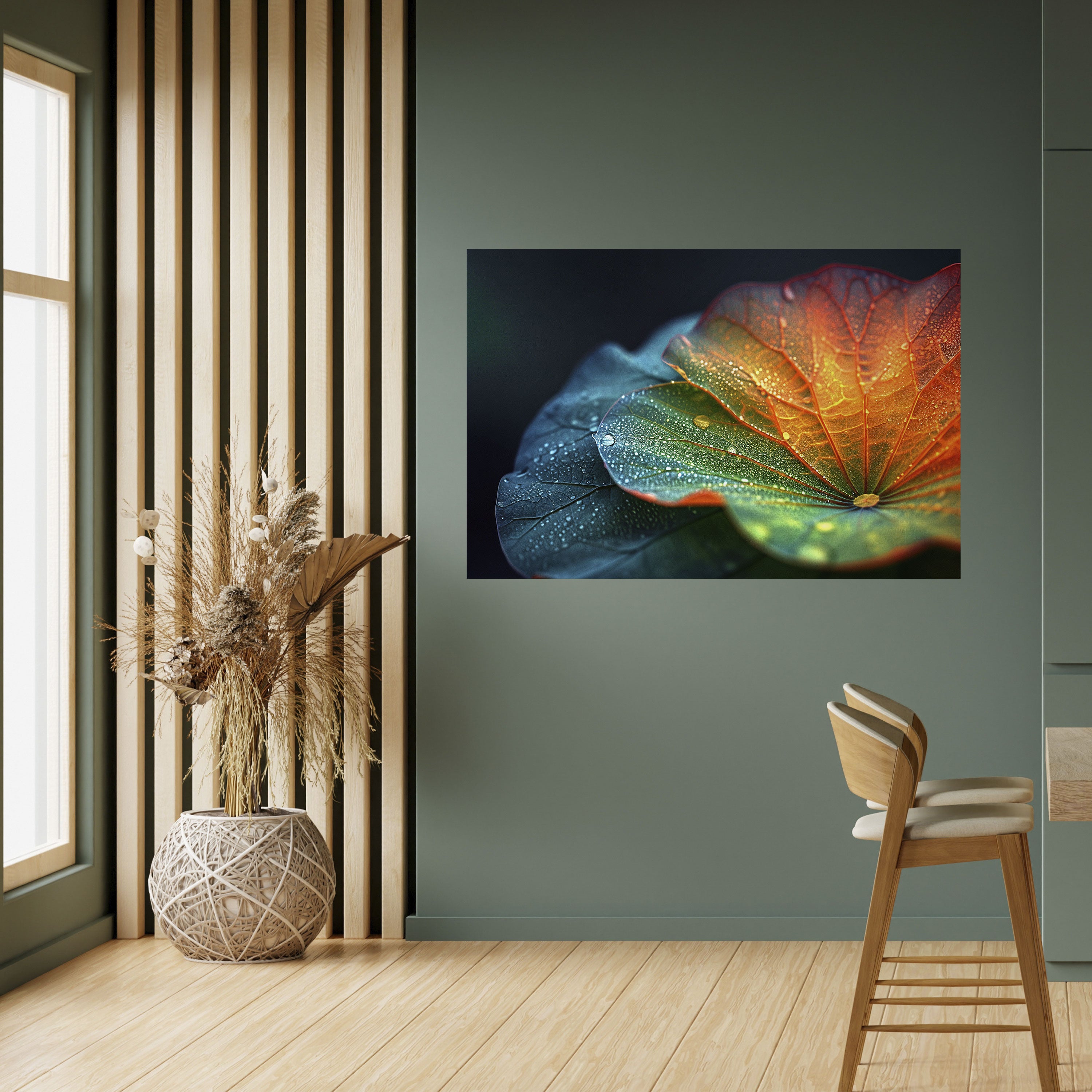 ECOS DE LLUVIA Póster horizontal autoadhesivo