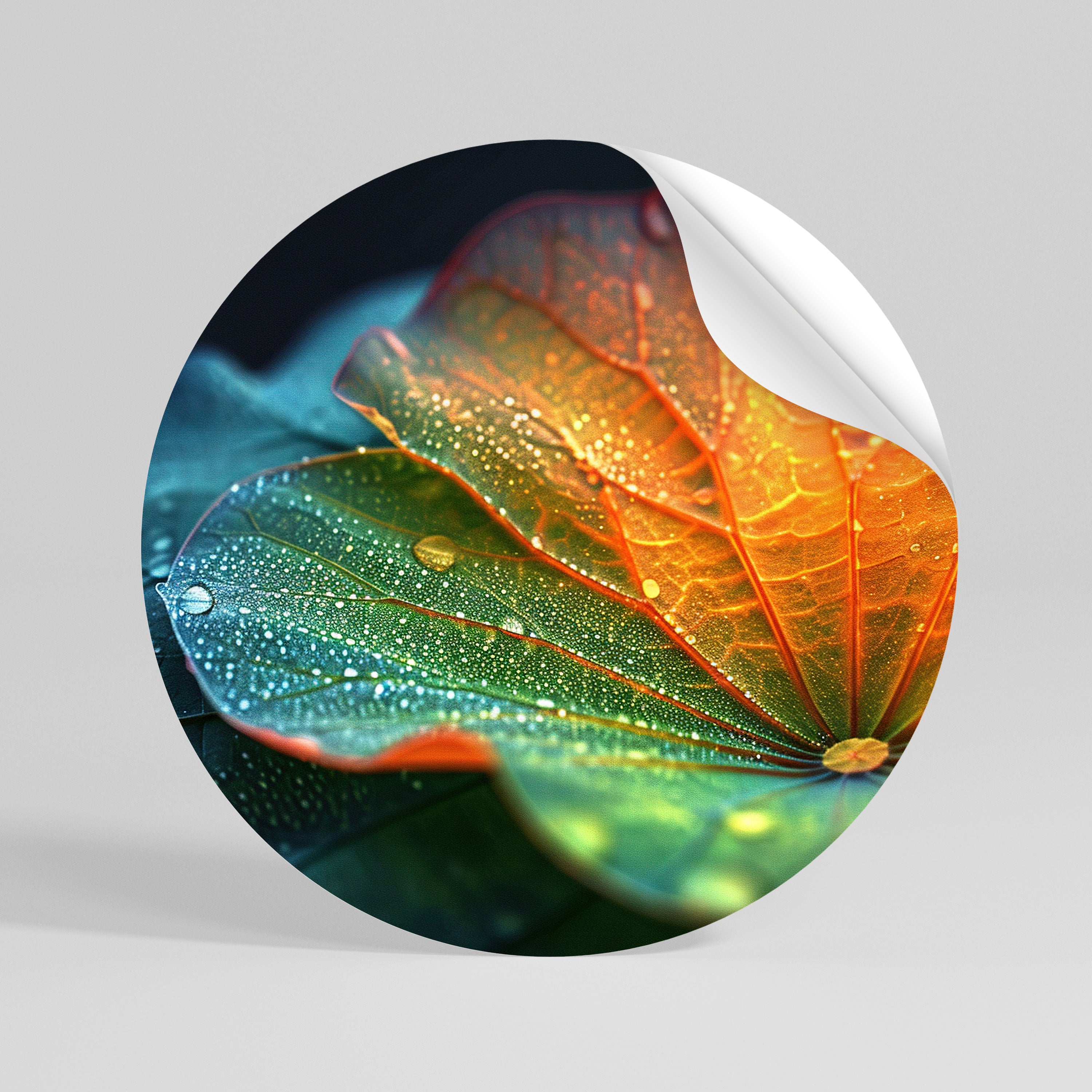 ECHOES OF RAIN Peel and Stick Round Sticker