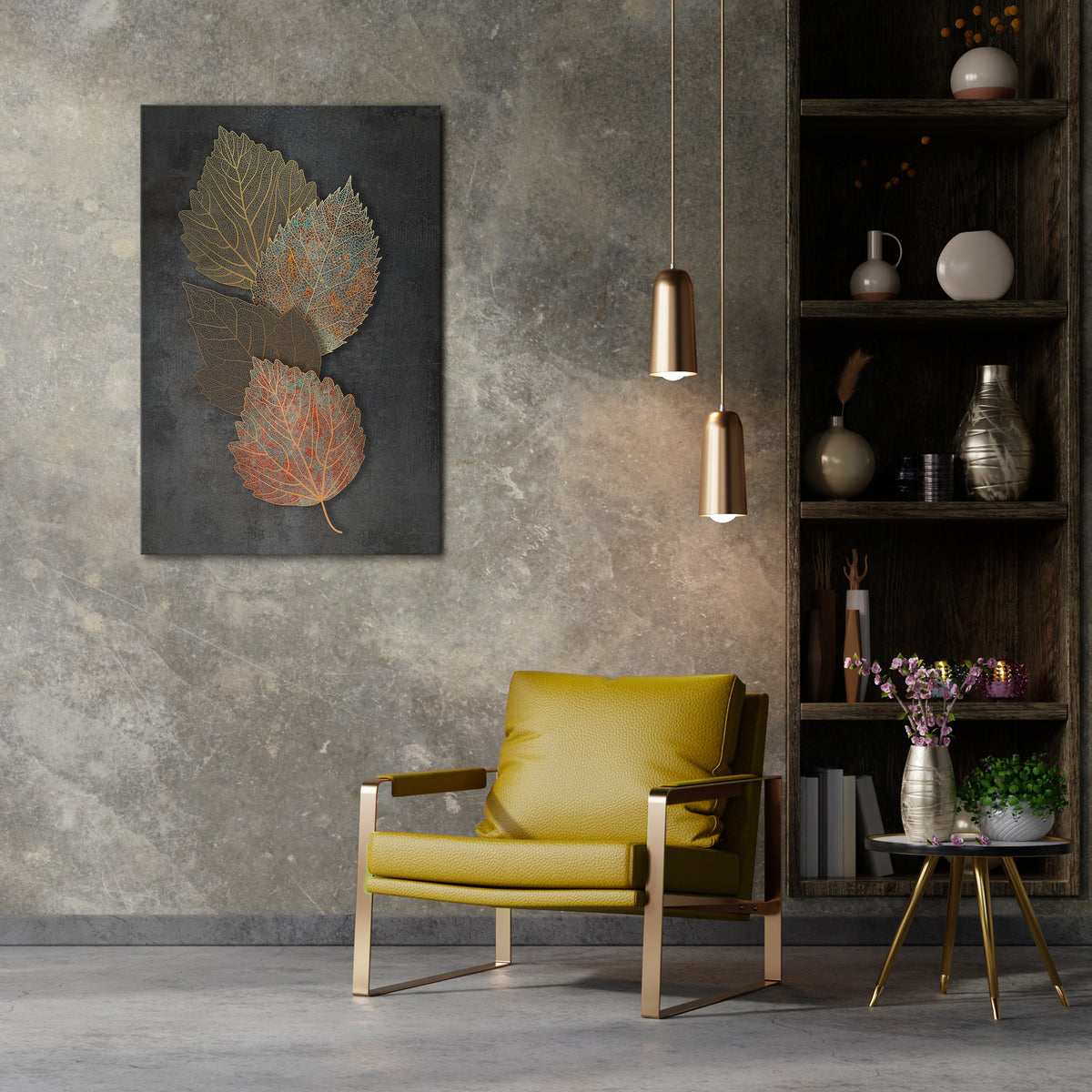 FOLIAGE IN FOCUS Vertical Canvas Print