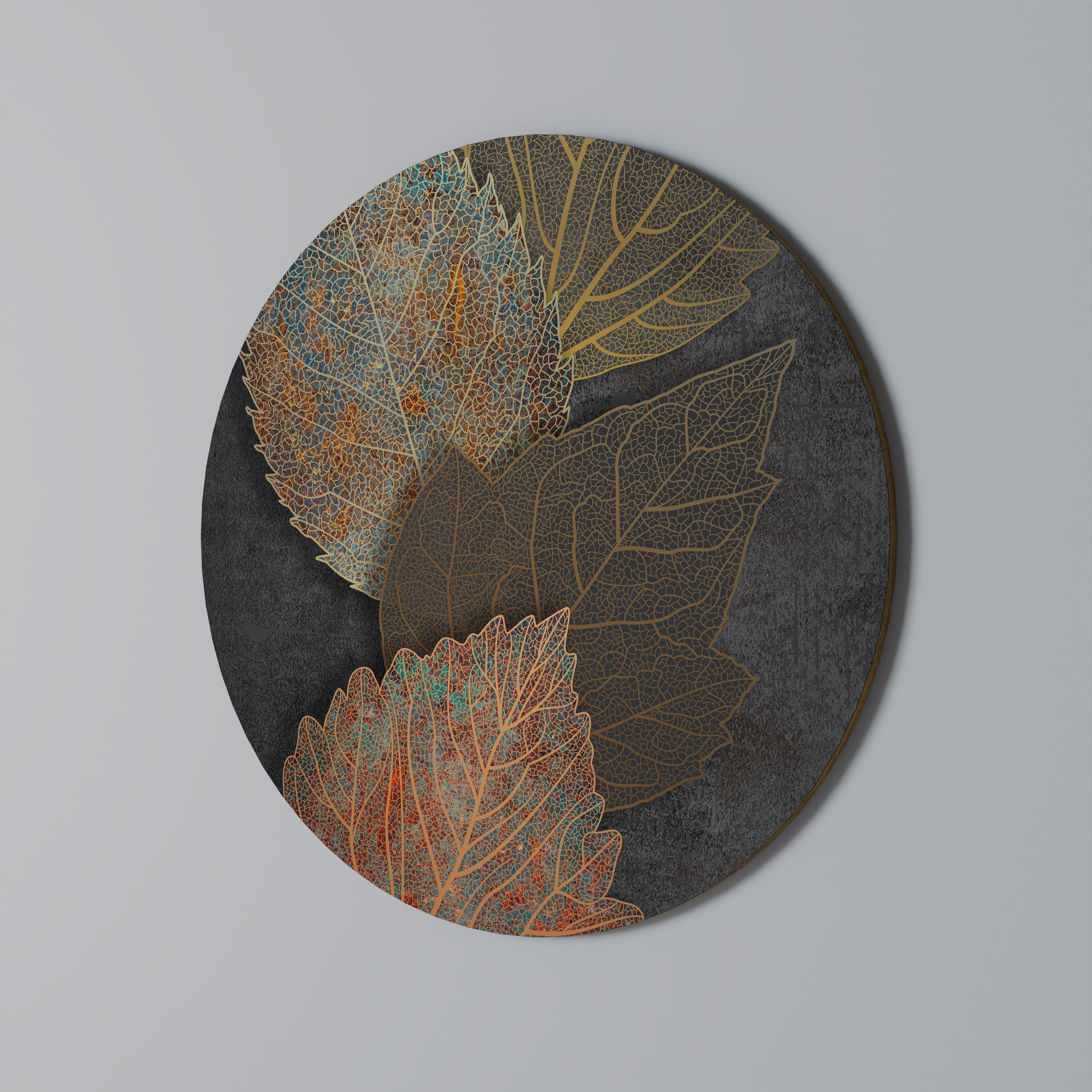 FOLIAGE IN FOCUS Round Wall Art