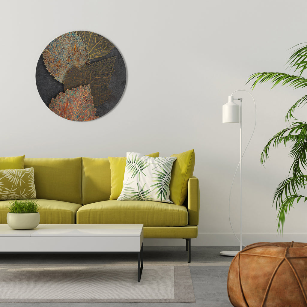 FOLIAGE IN FOCUS Round Wall Art