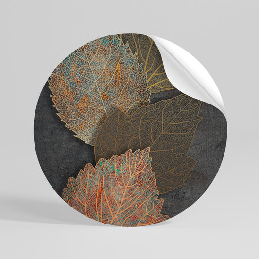 FOLIAGE IN FOCUS Vinilo adhesivo redondo