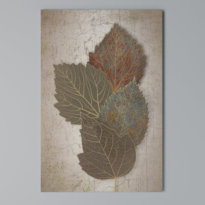 LEAVES OF TIME Cuadro en lienzo vertical