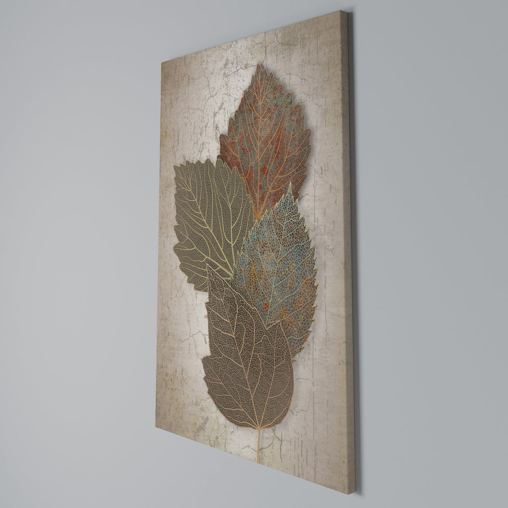LEAVES OF TIME Cuadro en lienzo vertical
