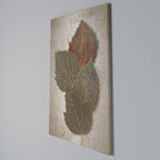 LEAVES OF TIME Cuadro en lienzo vertical