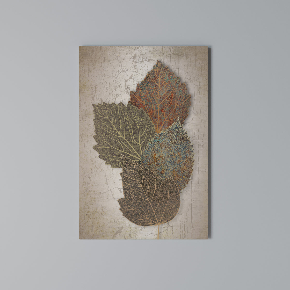 LEAVES OF TIME Cuadro en lienzo vertical