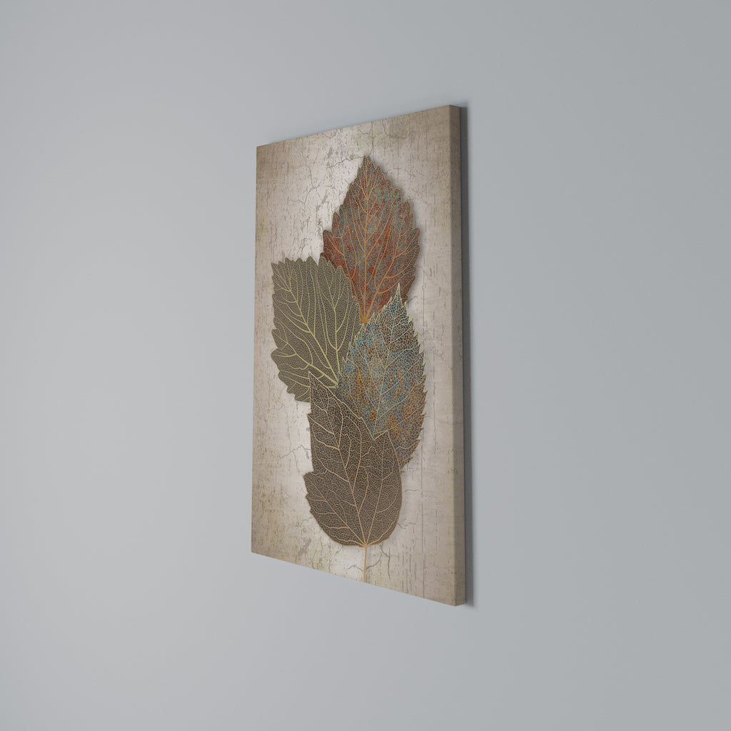 LEAVES OF TIME Cuadro en lienzo vertical