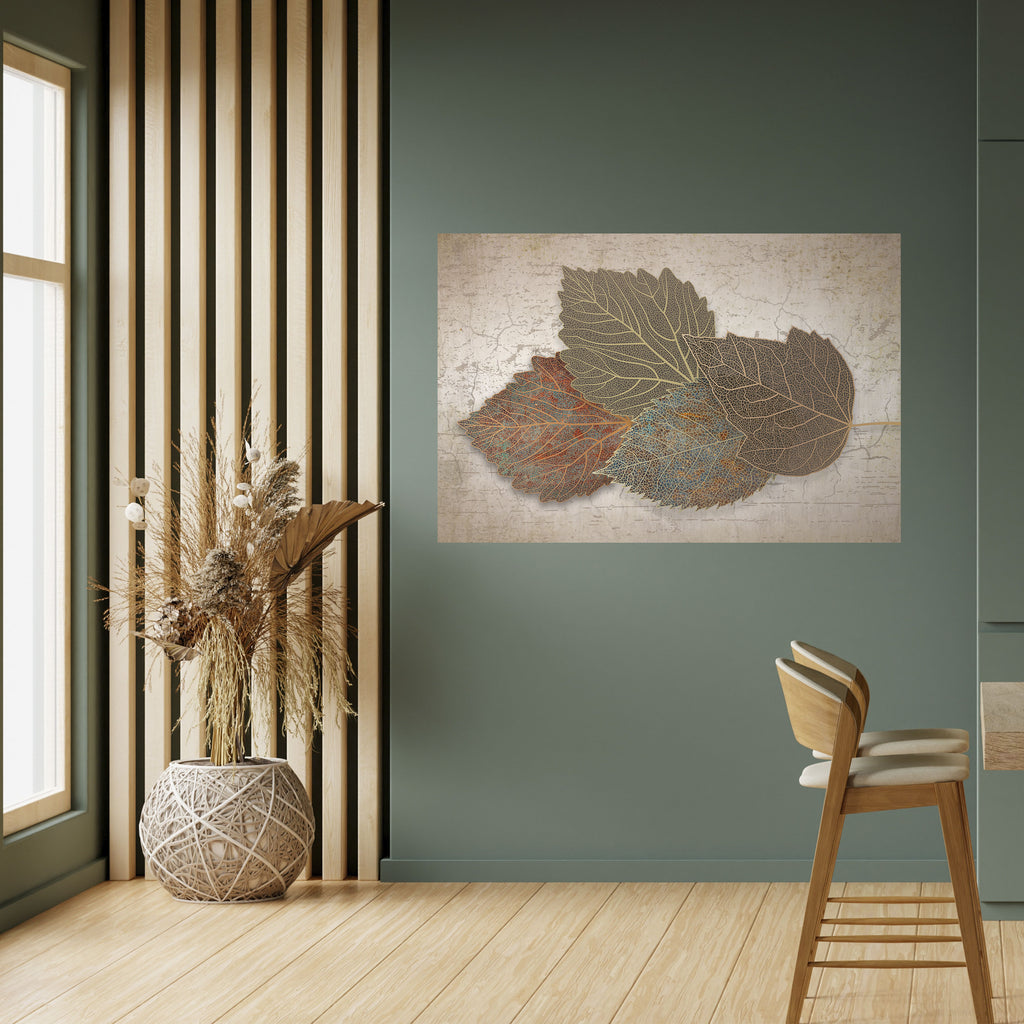 Póster horizontal autoadhesivo "HOJAS DEL TIEMPO"