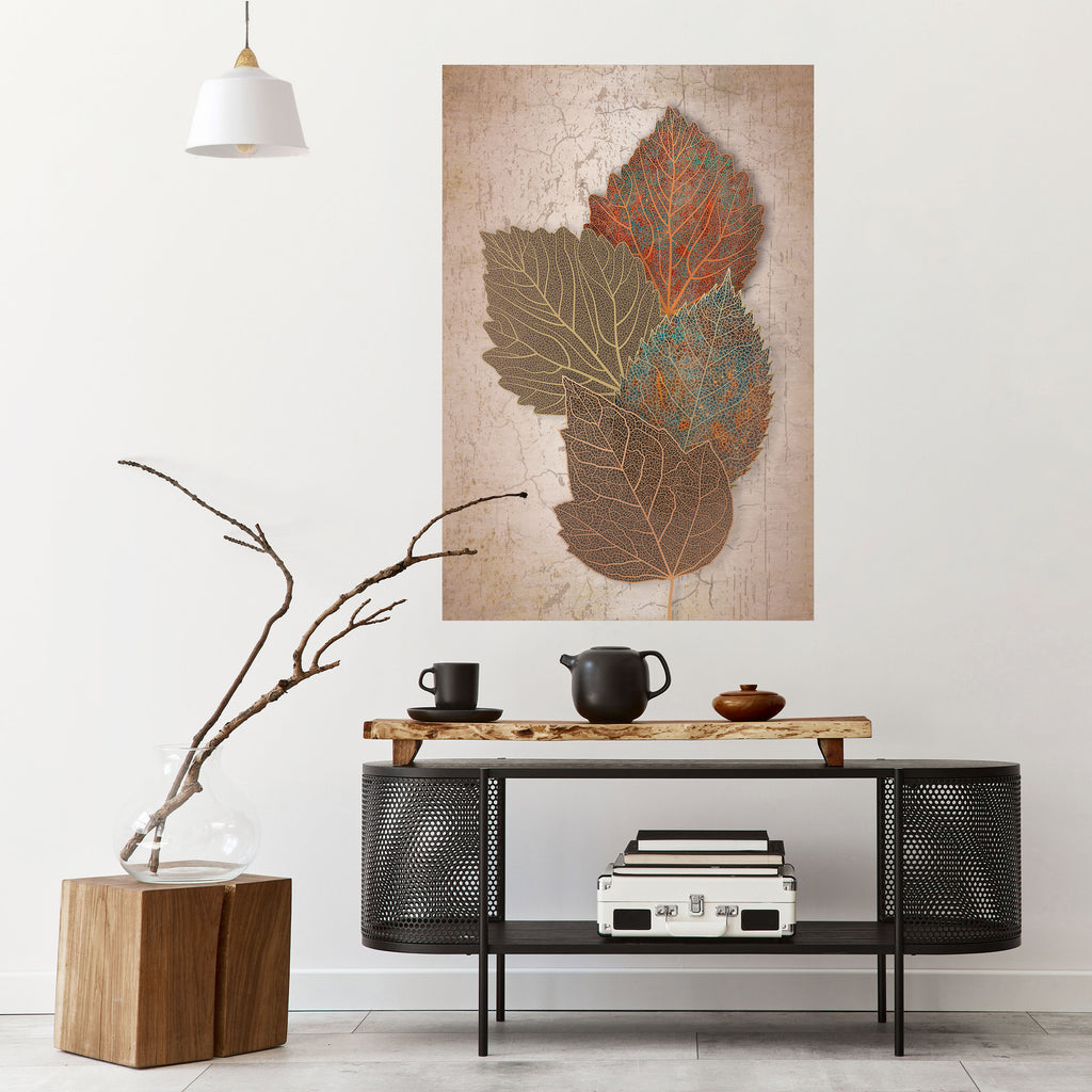LEAVES OF TIME Peel and Stick Vertical Poster
