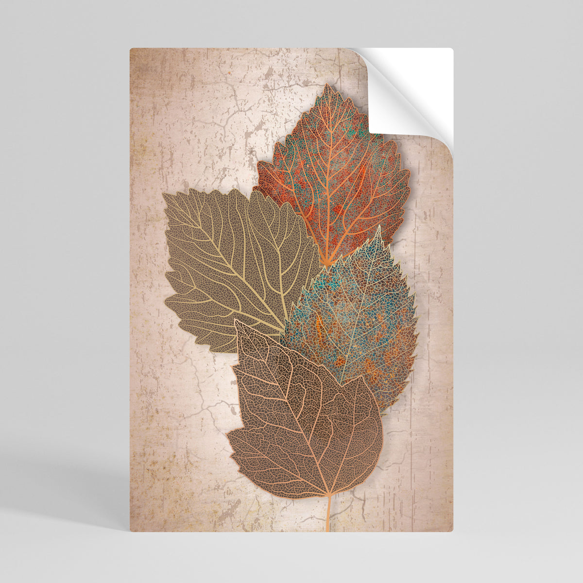 LEAVES OF TIME Póster adhesivo vertical