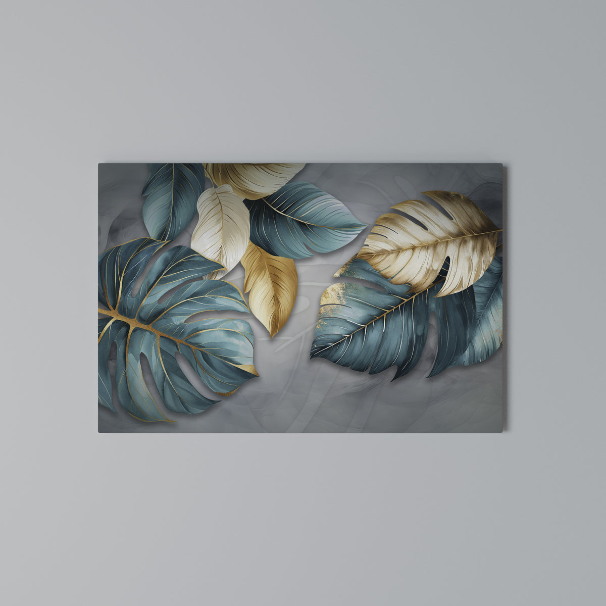 ELEGANCE IN LEAVES Cuadro en lienzo horizontal