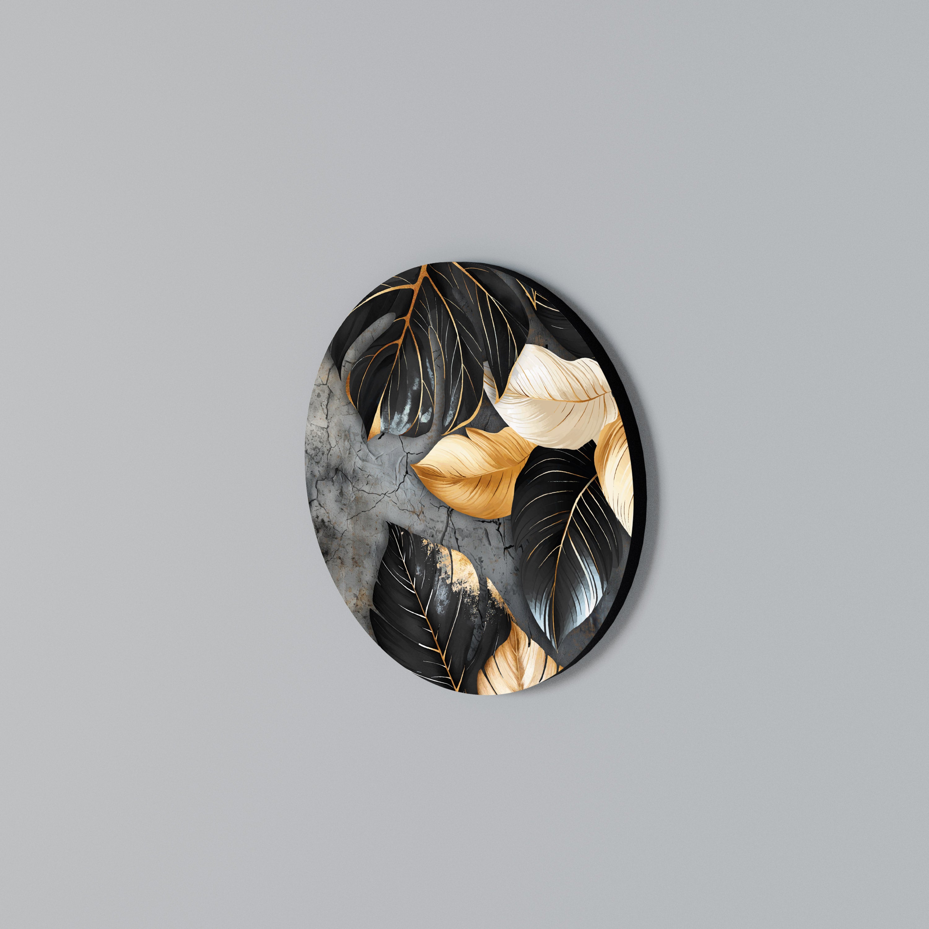 NATURE'S DARK EMBRACE Round Wall Art