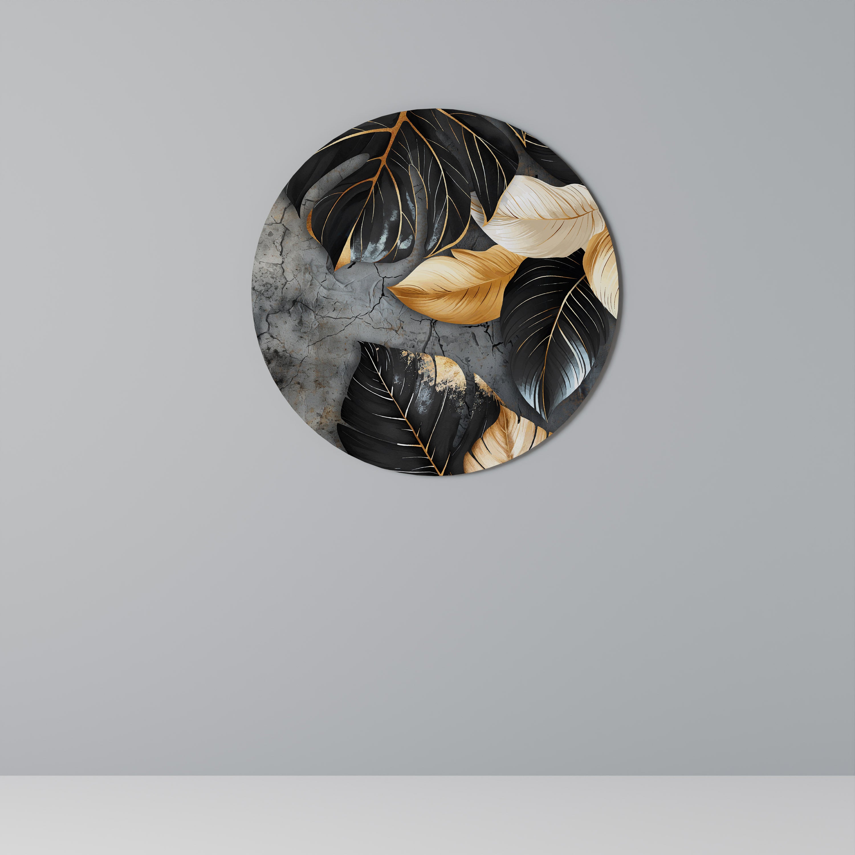 Arte de pared redondo EL ABRAZO OSCURO DE LA NATURALEZA