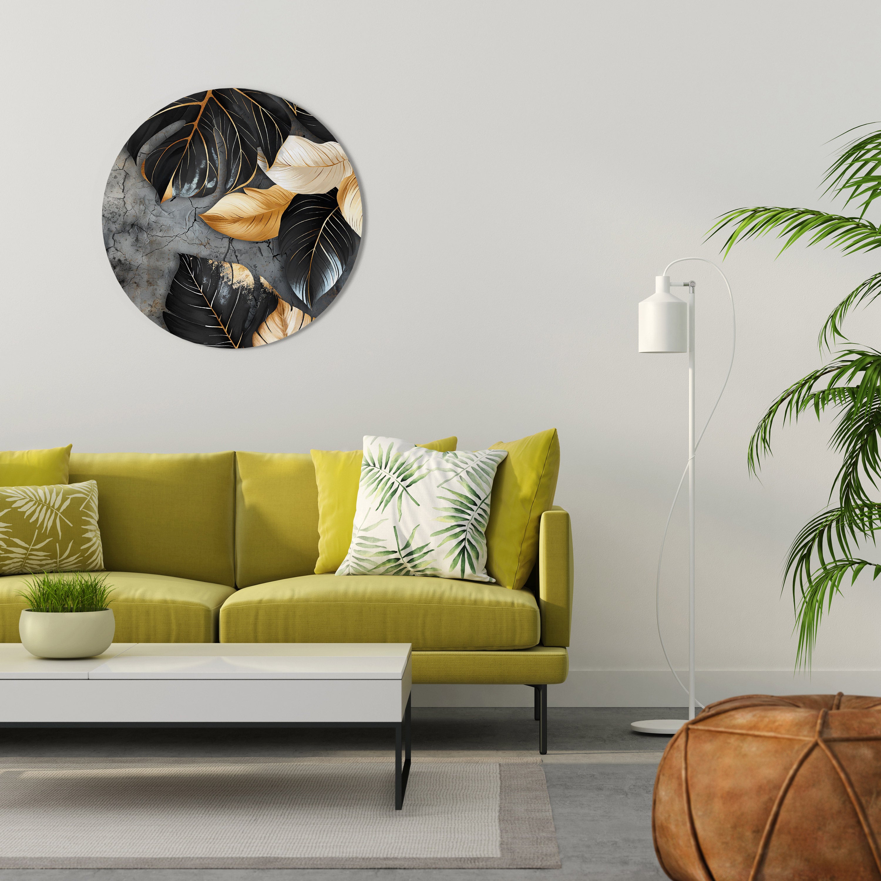 NATURE'S DARK EMBRACE Round Wall Art