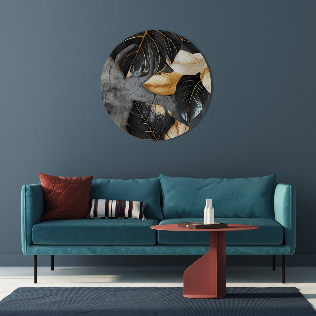 NATURE'S DARK EMBRACE Round Wall Art