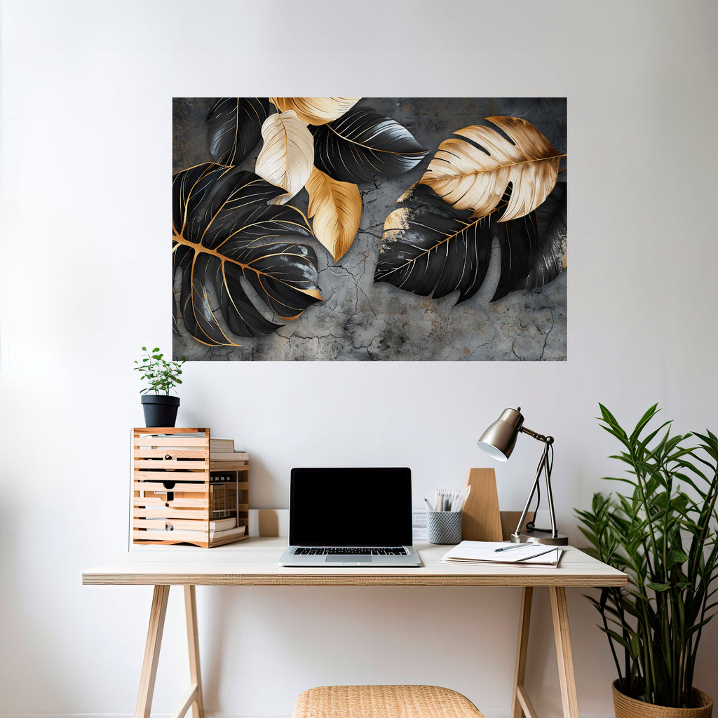 Póster horizontal autoadhesivo EL ABRAZO OSCURO DE LA NATURALEZA