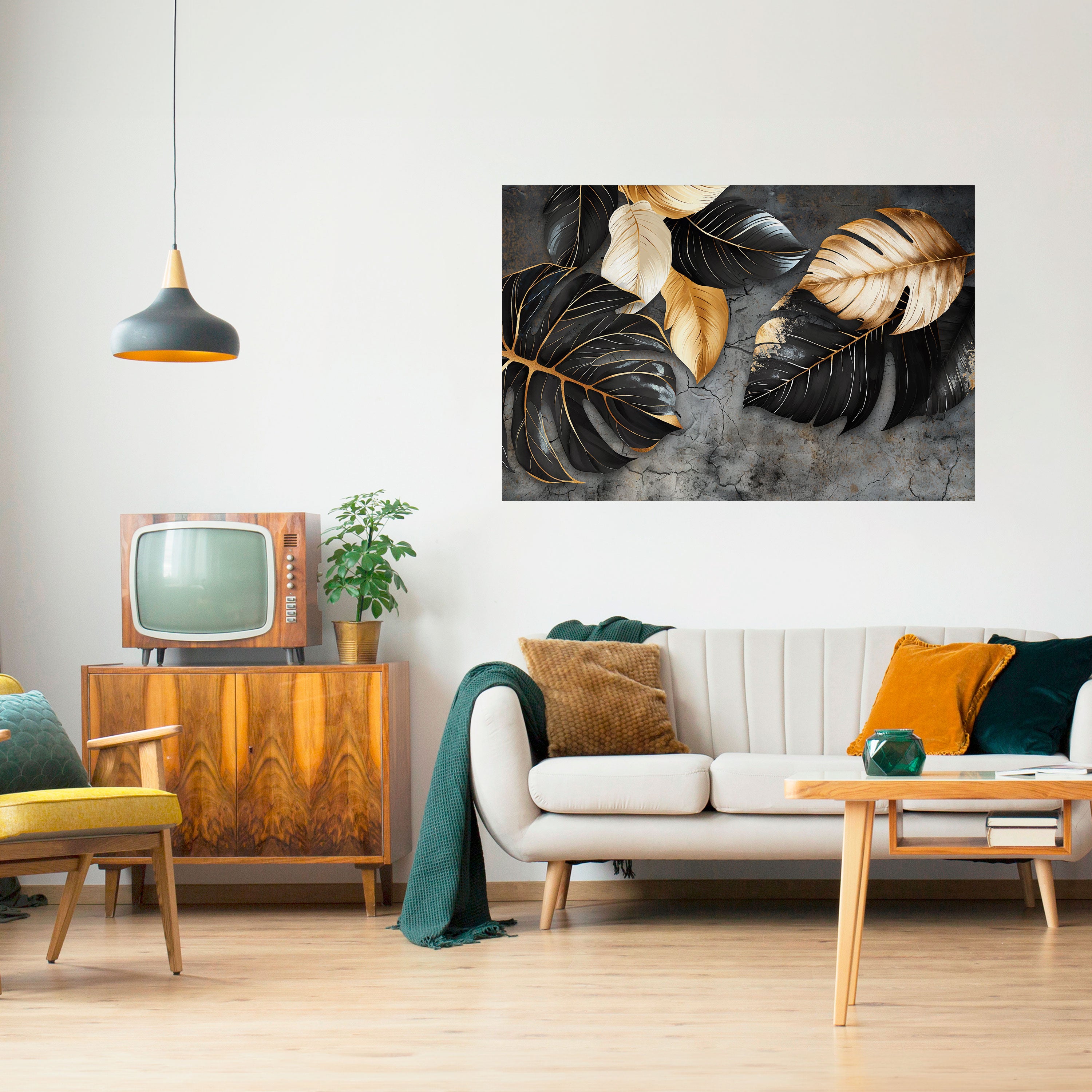 Póster horizontal autoadhesivo EL ABRAZO OSCURO DE LA NATURALEZA