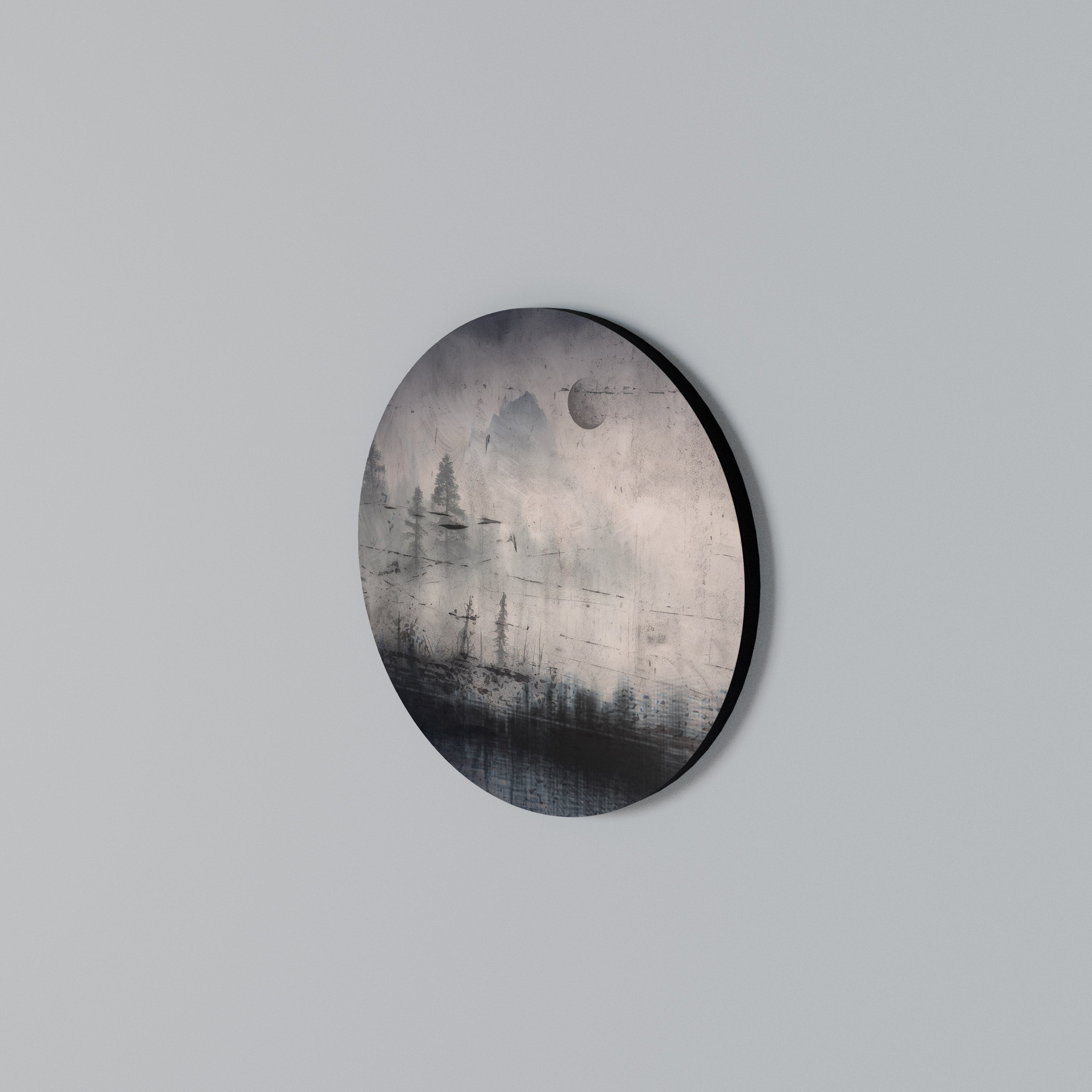 ECLIPSE OF SERENITY Round Wall Art