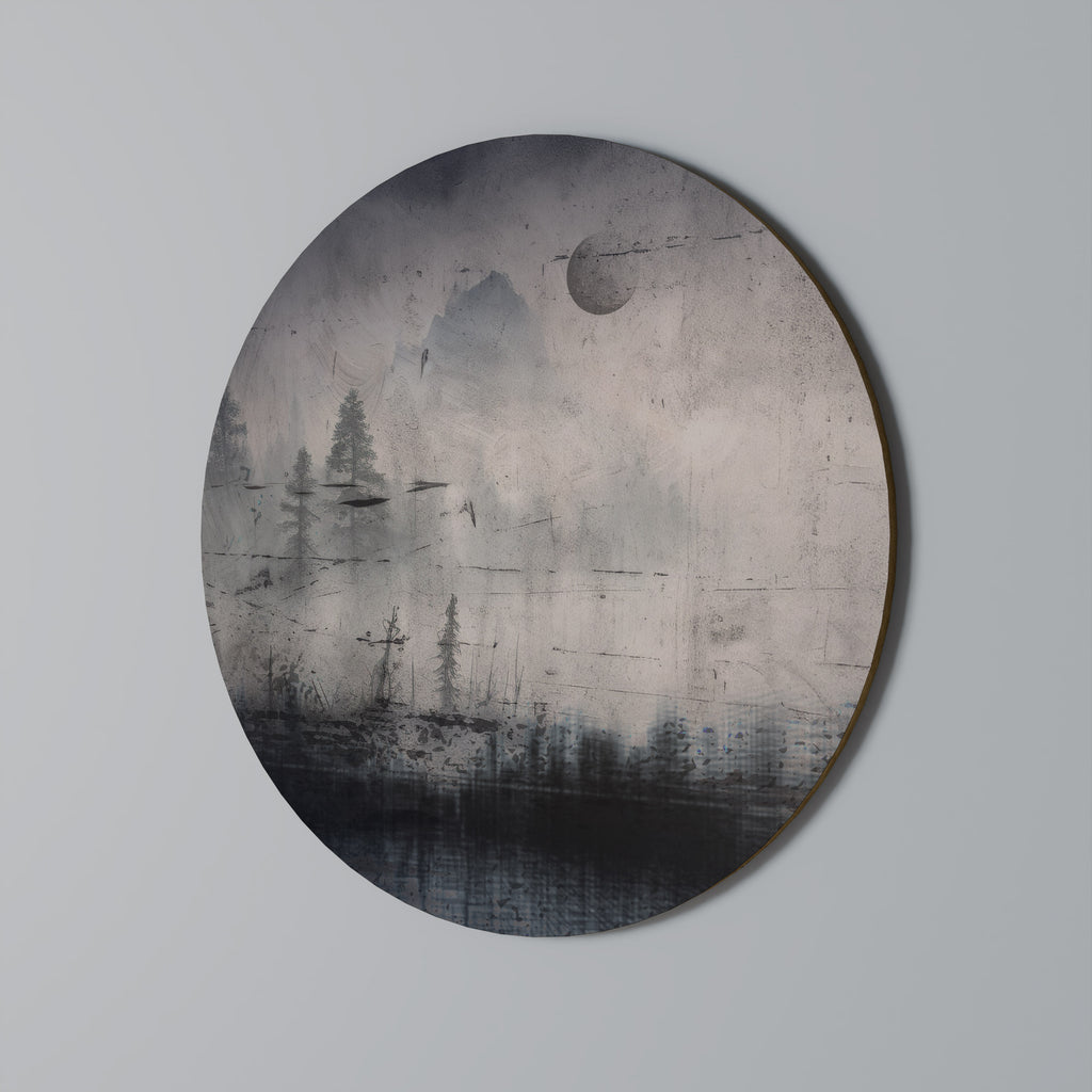 ECLIPSE OF SERENITY Round Wall Art
