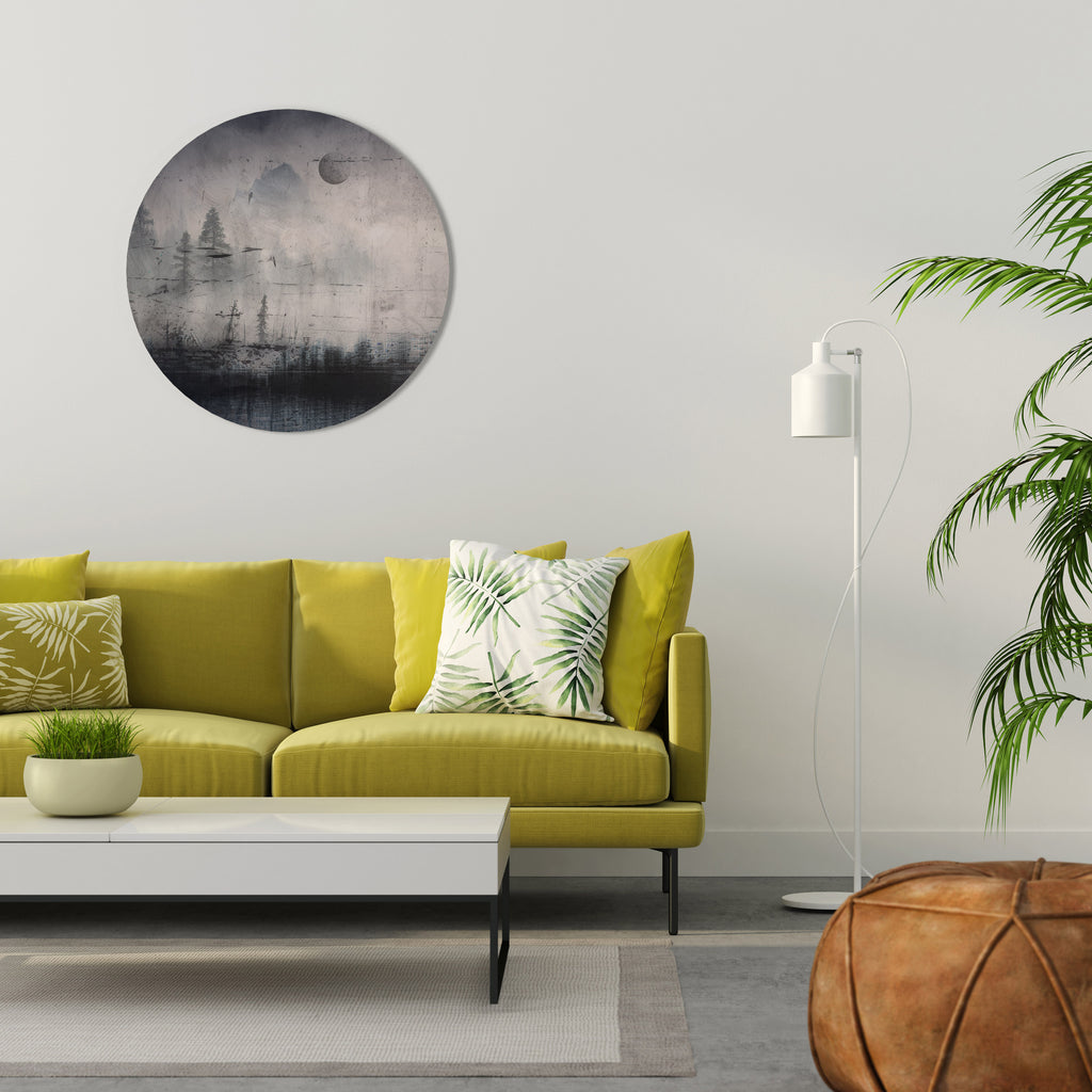 ECLIPSE OF SERENITY Round Wall Art