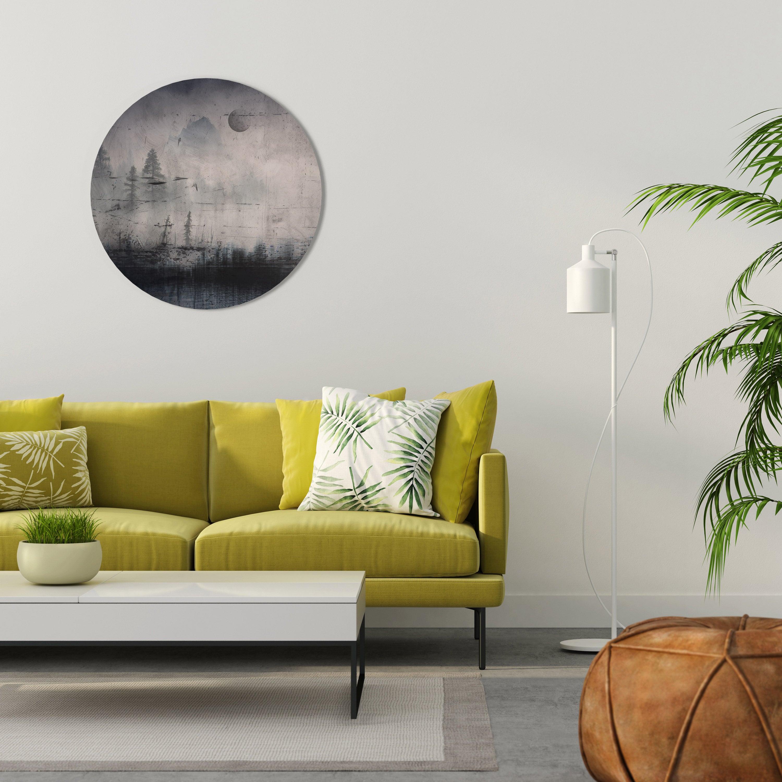 ECLIPSE OF SERENITY Round Wall Art