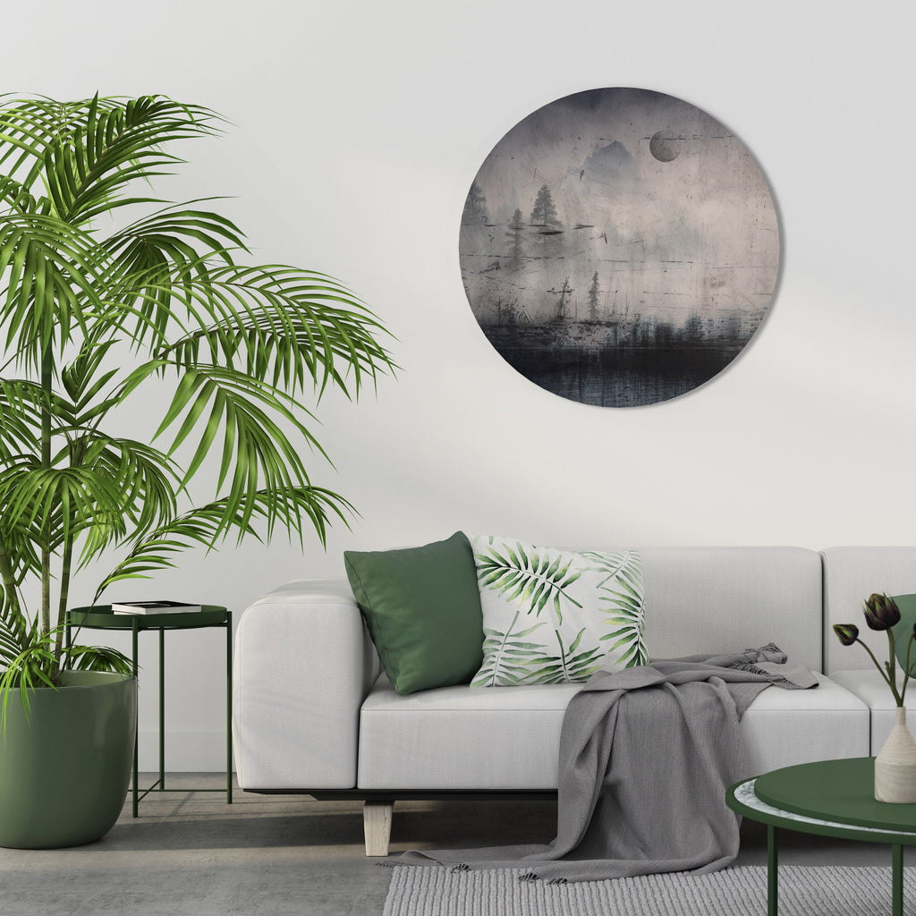 ECLIPSE OF SERENITY Round Wall Art