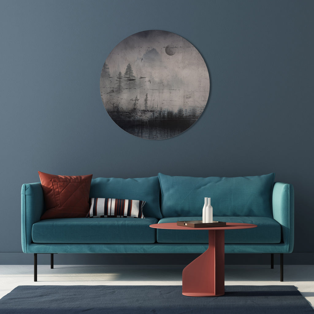ECLIPSE OF SERENITY Round Wall Art