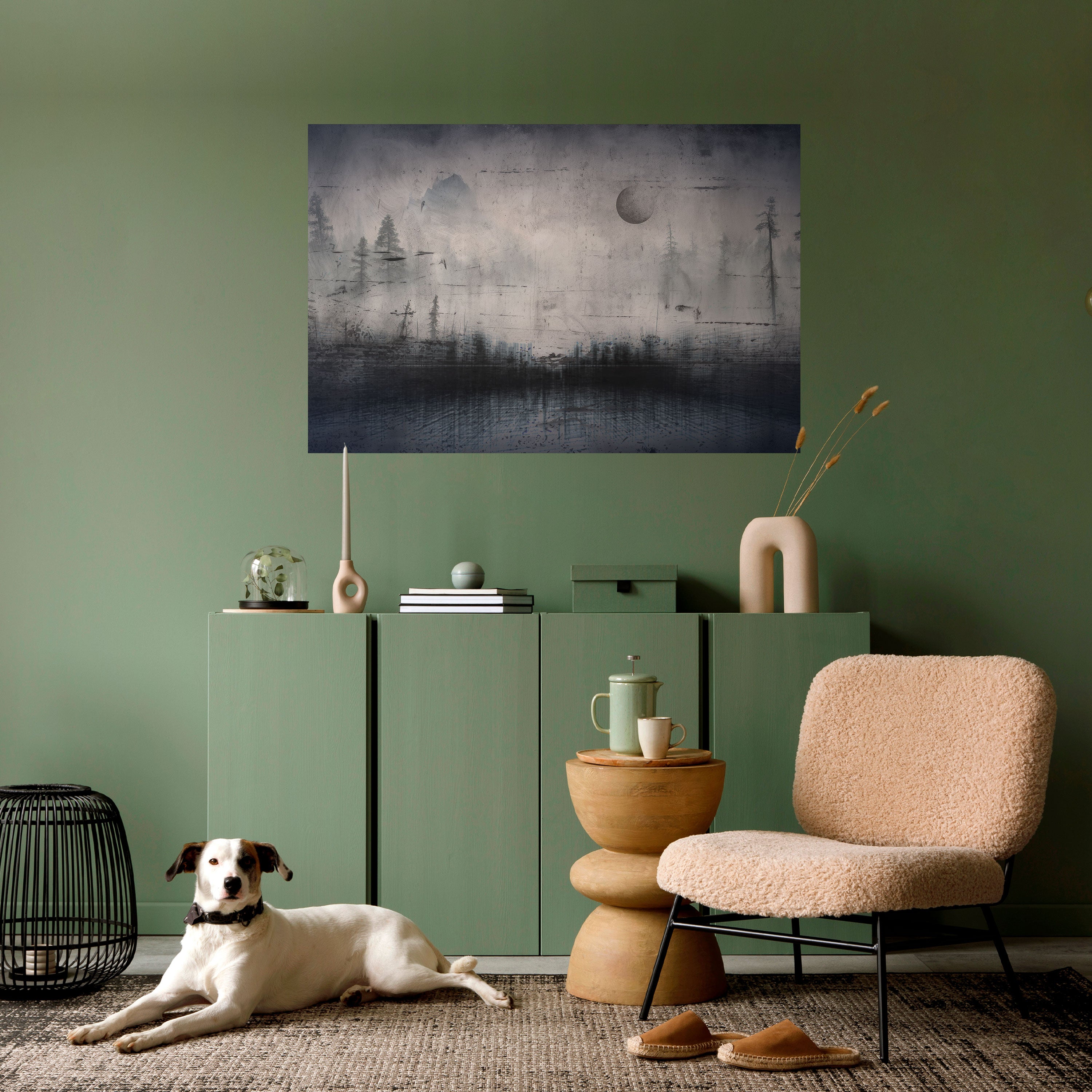 ECLIPSE DE SERENIDAD Póster horizontal autoadhesivo