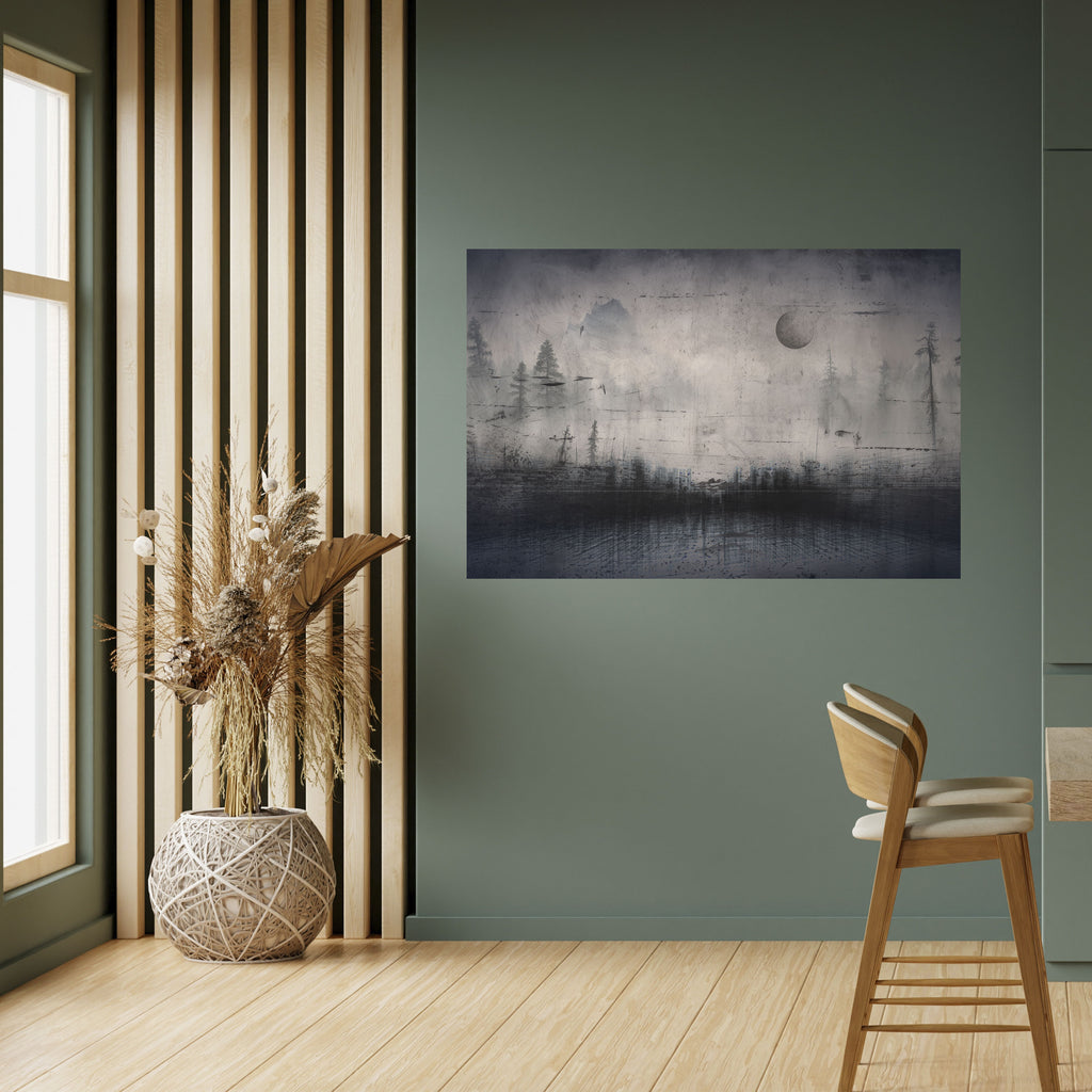 ECLIPSE DE SERENIDAD Póster horizontal autoadhesivo