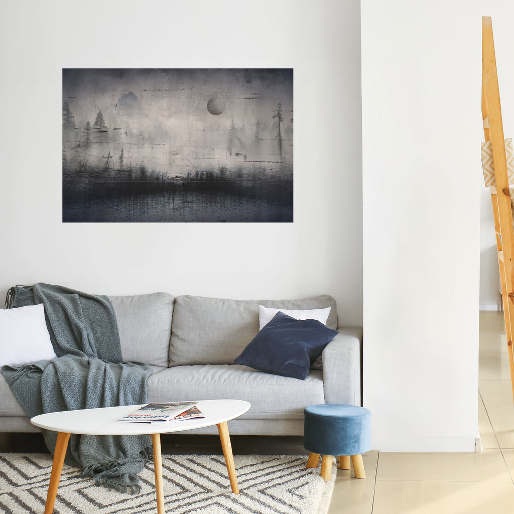 ECLIPSE DE SERENIDAD Póster horizontal autoadhesivo