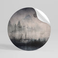 ECLIPSE OF SERENITY Peel and Stick Round Sticker