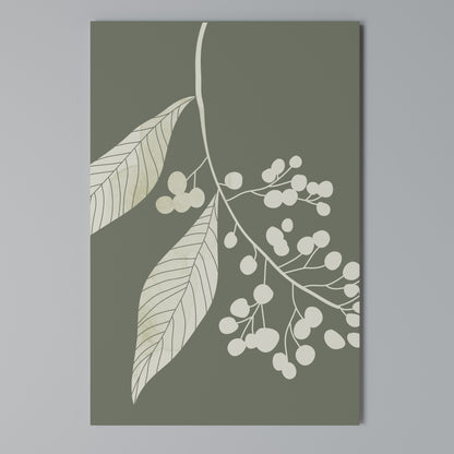 SERENE LEAFY FANTASIES Cuadro en lienzo vertical