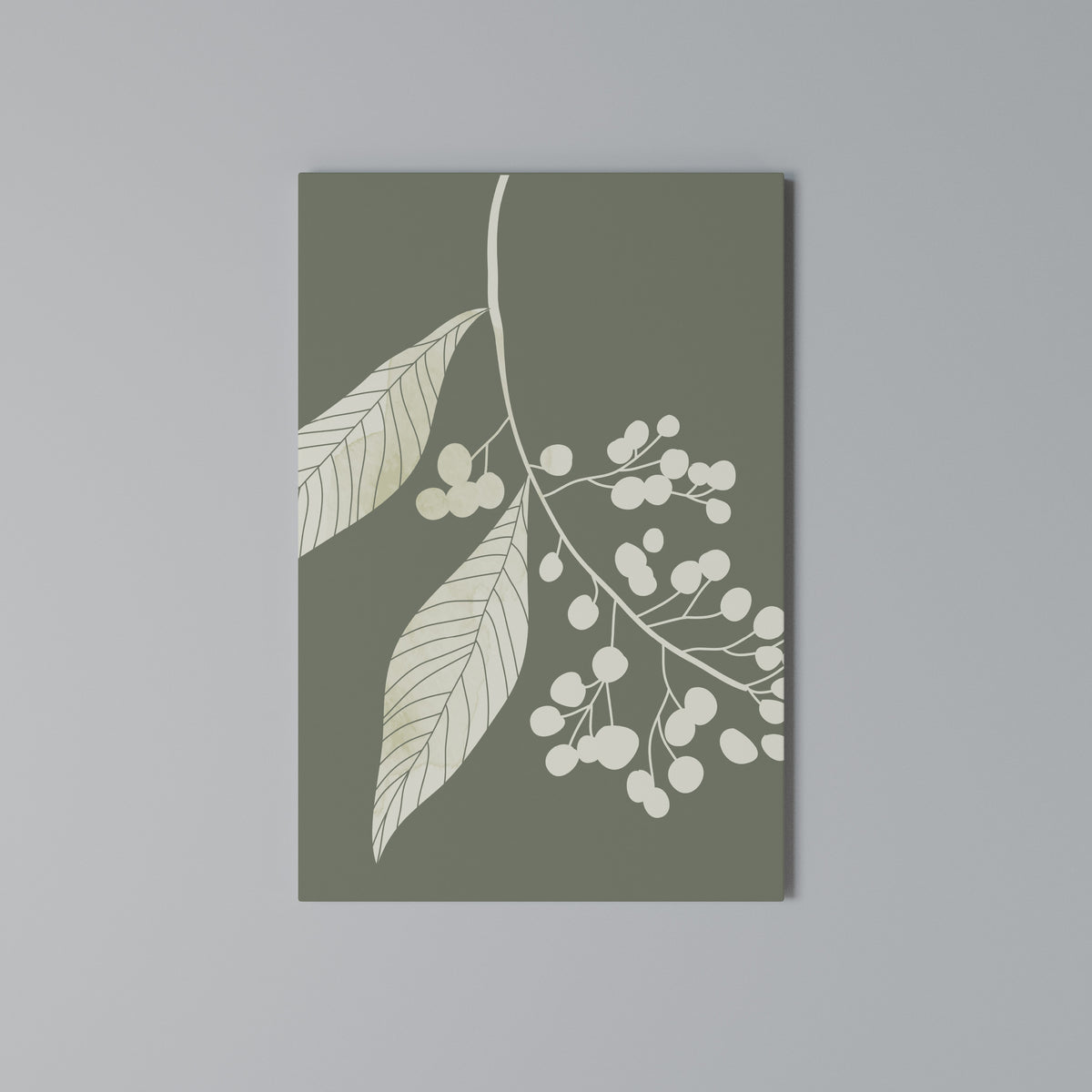 SERENE LEAFY FANTASIES Cuadro en lienzo vertical