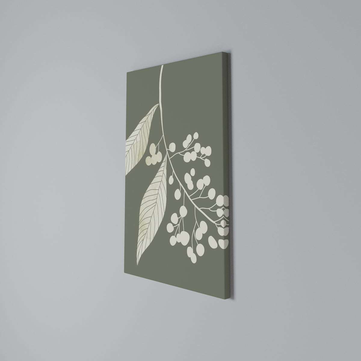SERENE LEAFY FANTASIES Cuadro en lienzo vertical